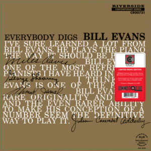 Bill Evans Trio - Everybody Digs Bill Evans (RSD 24)