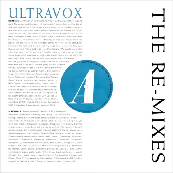 Ultravox - THE RE-MIXES (RSD26)