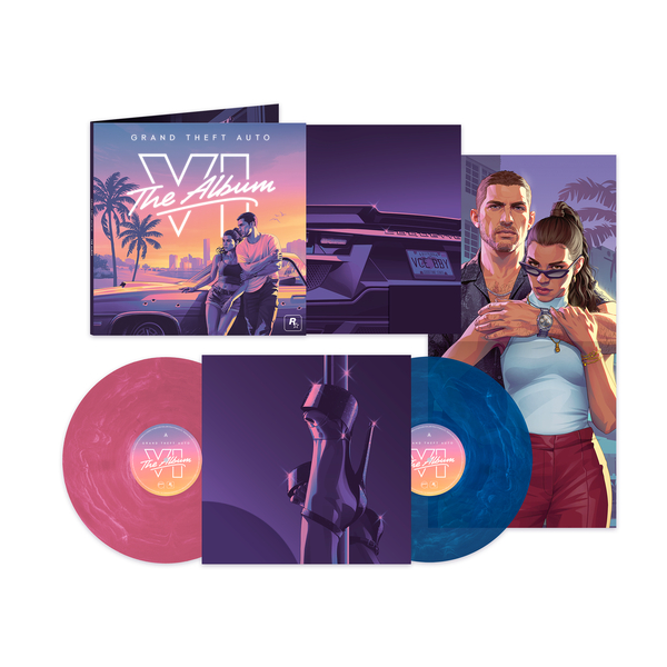 - Grand Theft Auto VI: The Album - Indies Exclusive Pink & Blue Marble 2LP